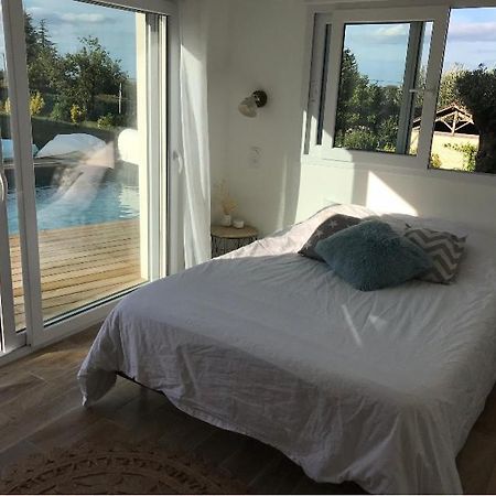 Chambre indépendante dans pool house Le Mas-dʼAgenais Extérieur photo