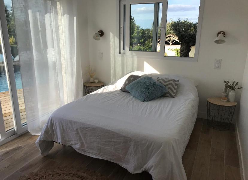 Chambre indépendante dans pool house Le Mas-dʼAgenais Extérieur photo